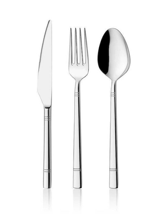SteweHome Cutlery Set Stainless Steel Silver 84 Pieces