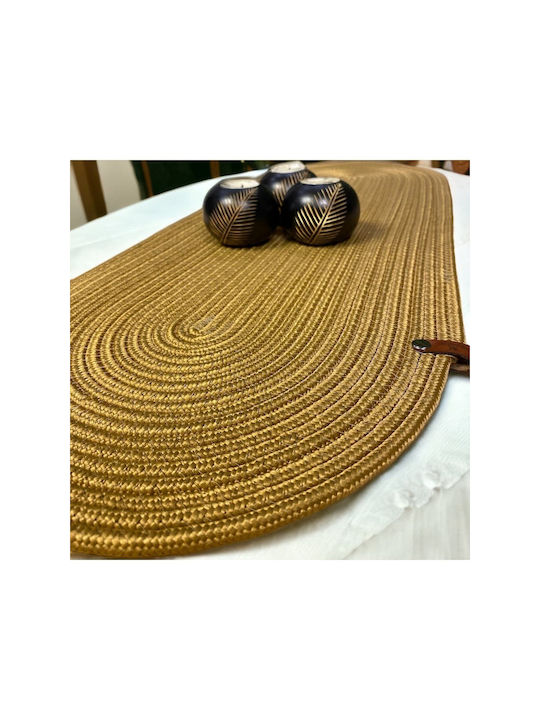 SteweHome Rectangular Jute Rug Natural 30x80cm