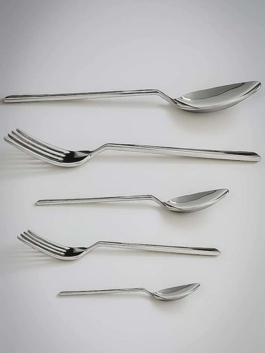 SteweHome Cutlery Set Stainless Steel White 30 Pieces