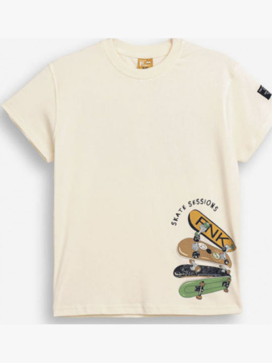 Kinder-T-Shirt Ecru