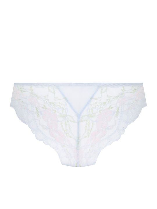 Damen-Brasilien mit Spitze Blau
