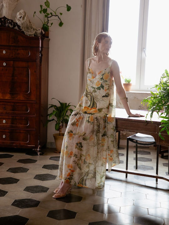 Sommer Maxi Abendkleid Mit Blumenmuster