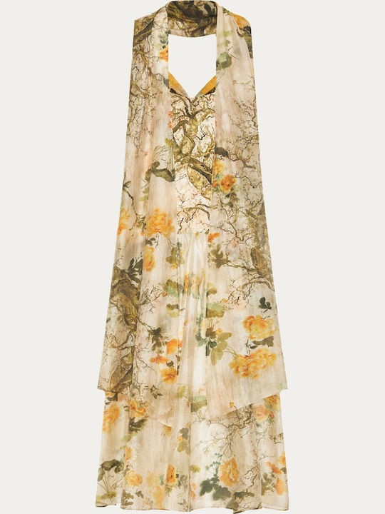 Sommer Maxi Abendkleid Mit Blumenmuster