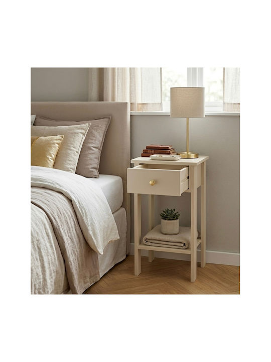 Metallic Gold Bedside Table 40x35x70cm