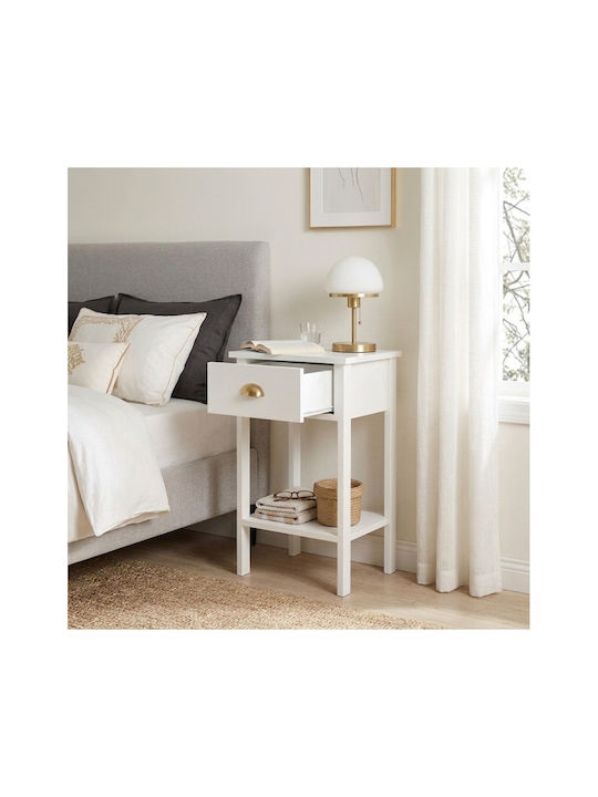 Metallic Gold Bedside Table 40x35x70cm