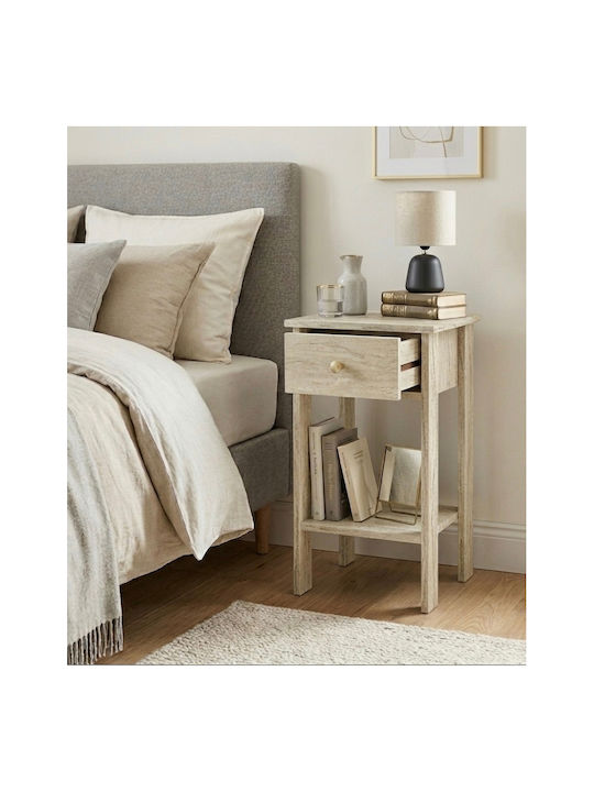 Metallic Gold Bedside Table 40x35x70cm