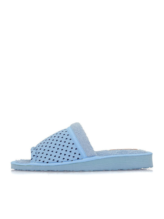 Leder Damen Hausschuhe Hellblaue