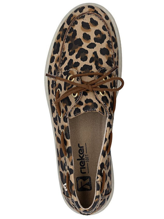 Women's Moccasins in Tabac Brown Colour