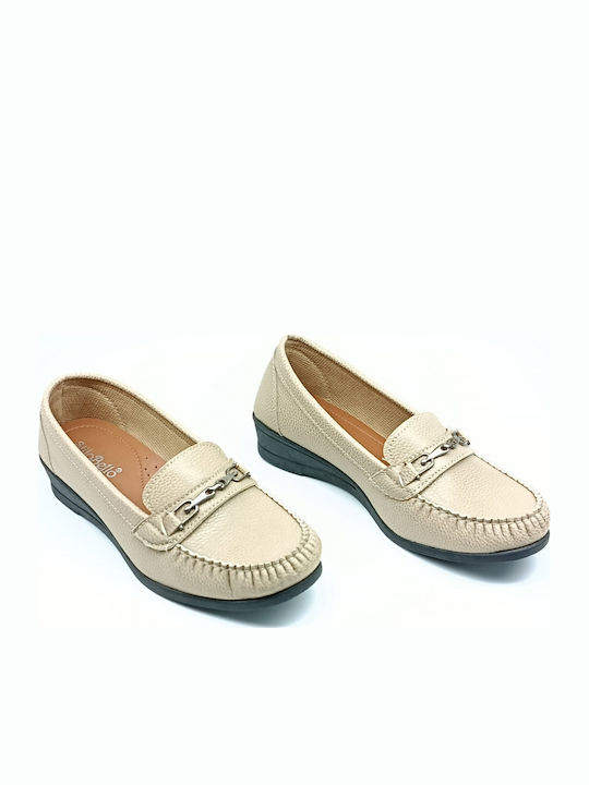 Γυναικεία Loafers σε Μπεζ Χρώμα