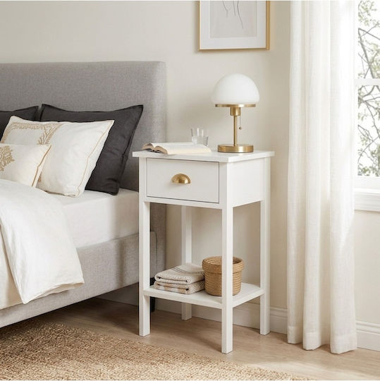 Metall Nachttisch Gold 40x35x70cm