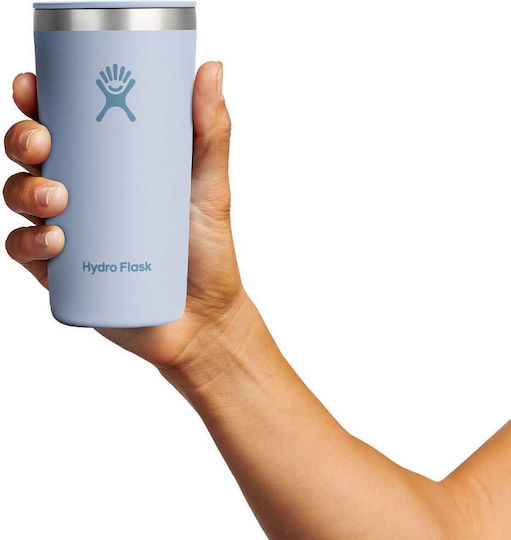 Hydro Flask Ποτήρι Θερμός Ανοξείδωτο BPA Free 355ml Surf με Καλαμάκι και Λαβή
