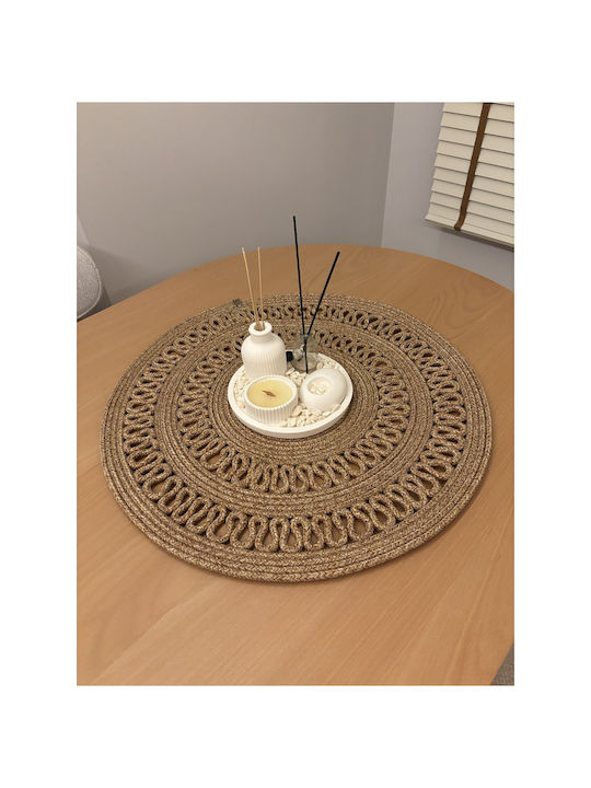 SteweHome Tischsets Rund Korbweide 60cm