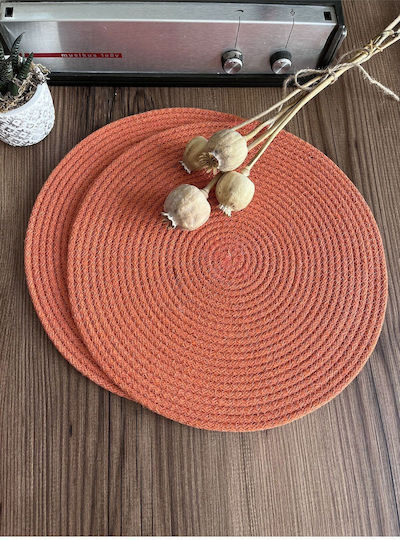 SteweHome Σουπλά Υφασμάτινο Πορτοκαλί 33x33cm 2τμχ SteweHome Σουπλά Υφασμάτινο Πορτοκαλί 33x33cm 2τμχ