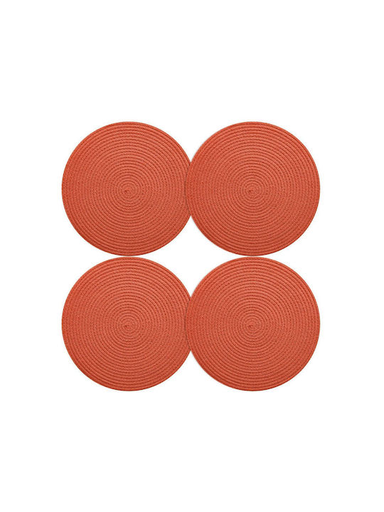 SteweHome Stoff Tischsets Orange 33x33cm 2 Stück