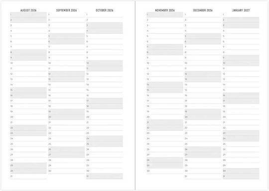 Academic Diary Letts Conscious 2026-2027 Daily A5 Multilanguage Ocean 27-031831