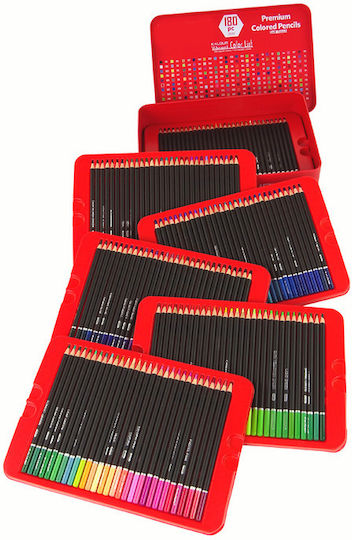Lean Toys Buntstifte Rote Set 180 Stück