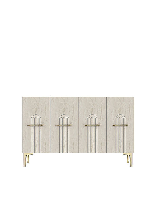 Μπουφές Ξύλινος Πολύχρωμος 120x32x75cm