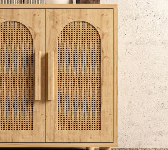 Μπουφές Ξύλινος Πολύχρωμος 120x30x73cm