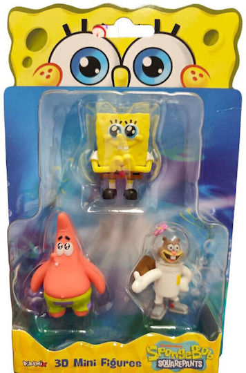 Just Toys Spongebob Movie 3D Mini Figures Spongebob 3 Pieces Spongebob Plankton Spongebob 0608