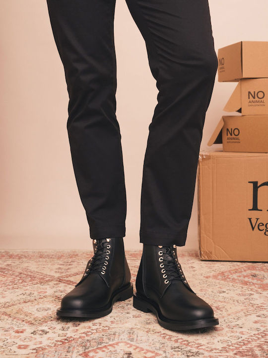 Schwarze Herrenstiefel Jules Black Microfiber 45