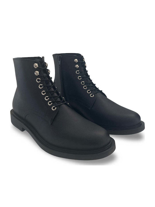 Schwarze Herrenstiefel Jules Black Microfiber 45