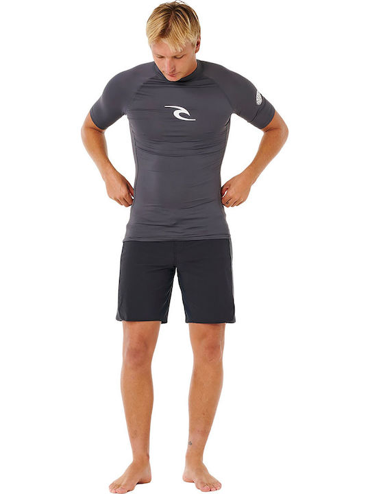 Rip Curl UPF 50 Men's Short Sleeve Sun Protection Shirt Grey