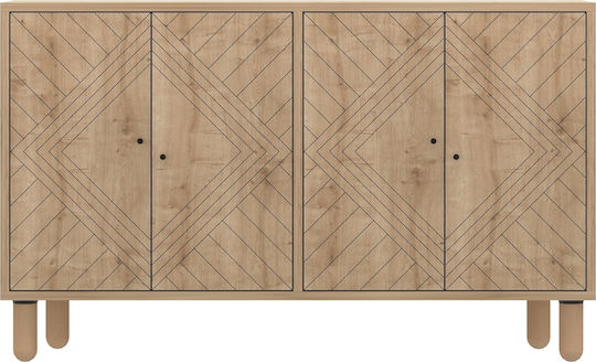 Wooden Sideboard Multicolour 120x30x73cm