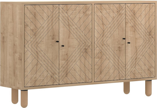 Wooden Sideboard Multicolour 120x30x73cm