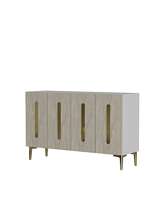 Μπουφές Ξύλινος Πολύχρωμος 120x30x75cm