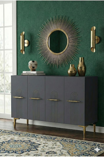 Μπουφές Ξύλινος Γκρι 120x32x75cm Μπουφές Ξύλινος Γκρι 120x32x75cm