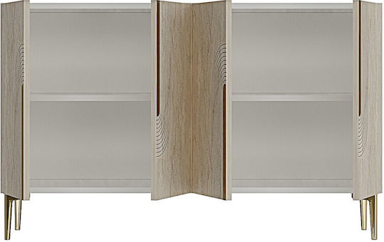 Sideboard Holz Weiß 120x32x75cm