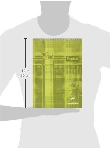Clairefontaine Σημειωματάριο Σπιράλ Α4 80 Φύλλων Ριγέ με Σκληρό Εξώφυλλο Πράσινο