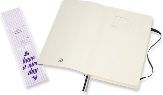 Moleskine Notebook Large 13x21 Σημειωματάριο Bullet 400 Φύλλων με Λευκές Σελίδες Μαύρο