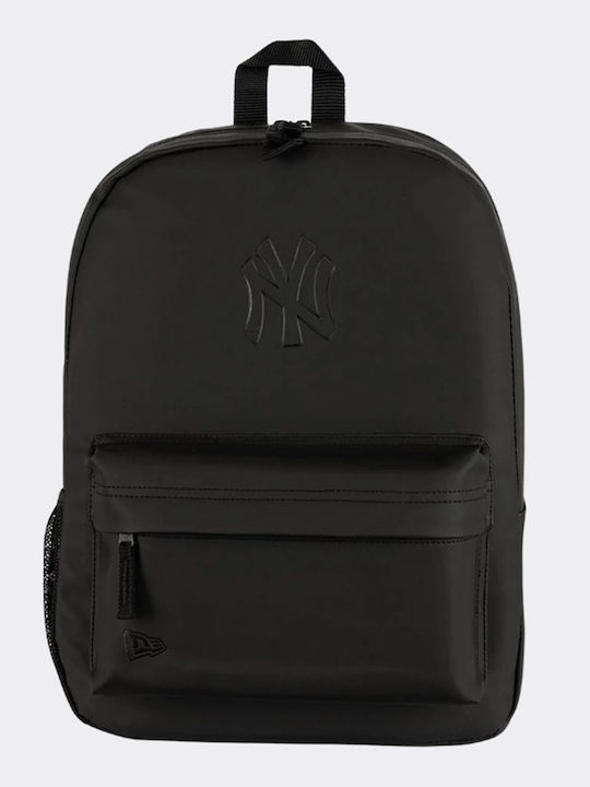 New Era New York Yankees School Backpack Black with Water Bottle Holder 17l