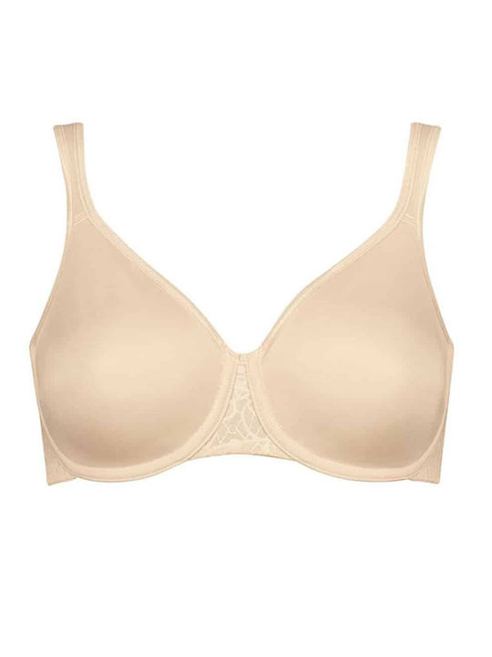Comfort Minimizer Minimizer Bra without Padding Underwire Beige