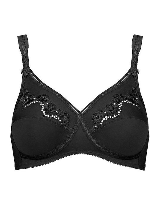 Elasti Cross Bra without Padding without Underwire Black