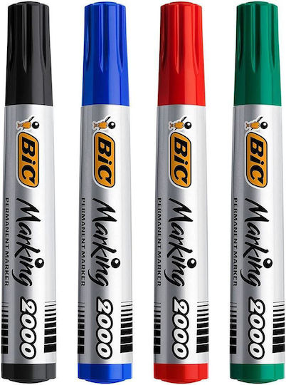 Bic Marking 2000 Permanent Marker 4 Pieces
