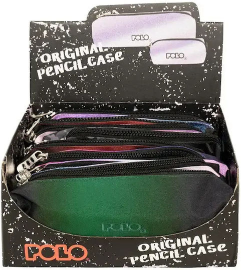 Polo Wallet Pencil Case Cylinder Purple