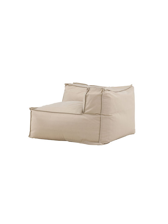 Spitishop Sitzsack Sofa Wasserdicht Rambo Corner Beiges 105x105x75cm