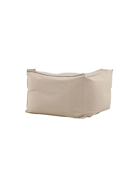 Spitishop Sitzsack Sofa Wasserdicht Rambo Corner Beiges 105x105x75cm