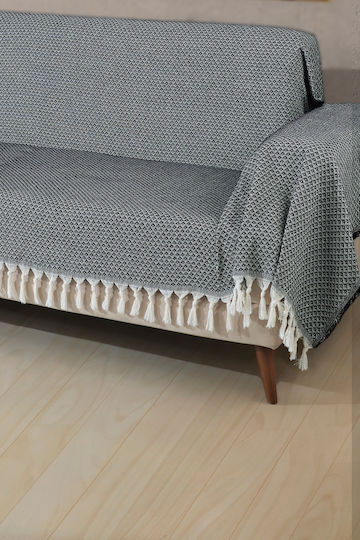 SteweHome Cuvertură Pentru Canapea 3 Locuri P180xL300cm Neagră SteweHome Cuvertură Pentru Canapea 3 Locuri P180xL300cm Neagră