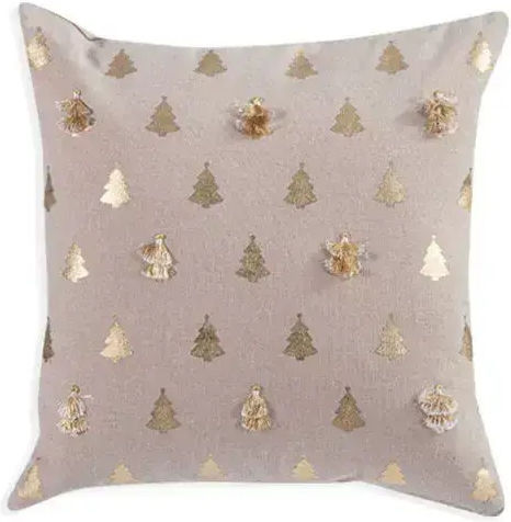 Nef-Nef Homeware Christmas Decorative Pillow Chiara Square Grey 45x45cm