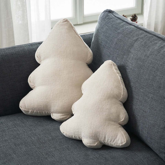 Perna Decorativă de Crăciun Xmas 283/05 Ecru Gofis Home Poliester 28x36