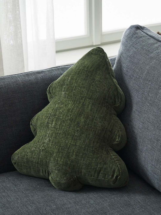 Christmas Decorative Pillow Xmas 283/07 Sage Green Gofis Home Polyester 35x45