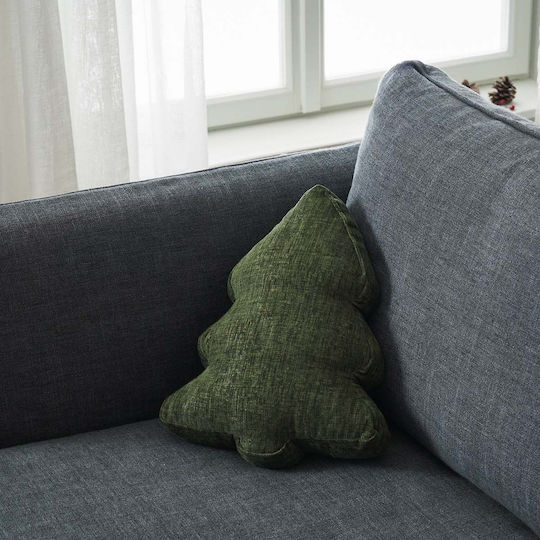 Χριστουγεννιάτικο Διακοσμητικό Μαξιλάρι Xmas 283/07 Sage Green Gofis Home Polyester 28x36