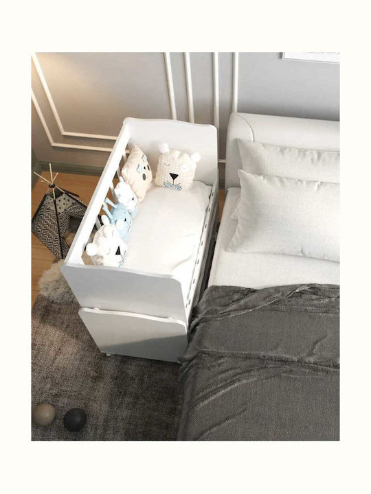 SteweHome Cunună Albă cu Sertar
