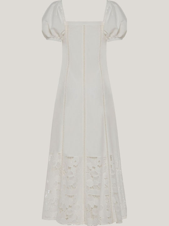 Maxi Abendkleid Weiß Traildress