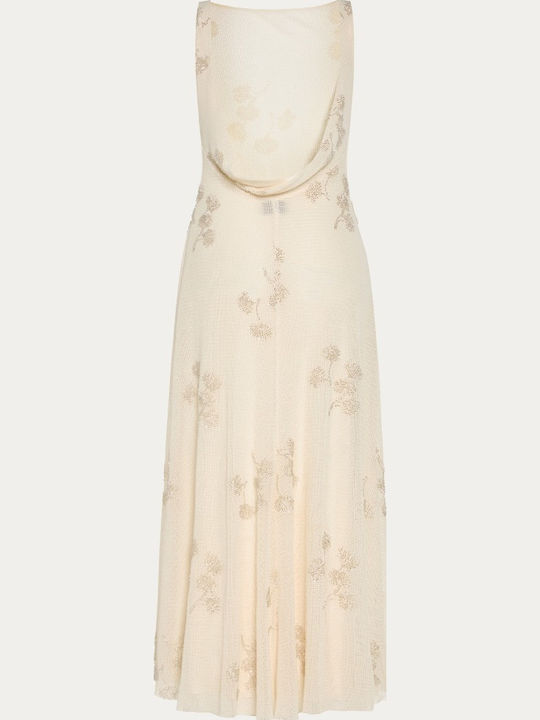 Maxi Damenkleid Für Hochzeit Und Taufe Ecru Interimdress