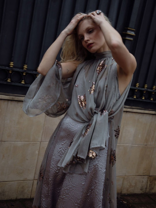 Damen Kimono Grau Tariyatop