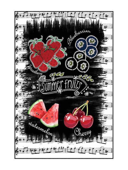 SteweHome Rectangular Kitchen Mat with Non-Slip Backing Red 100x200cm